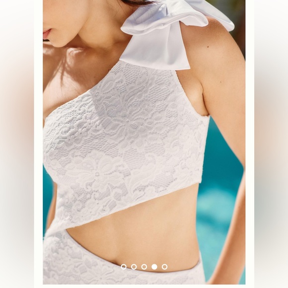 Beach Riot Selena One Piece Bridal Swimsuit Medium - Picture 3 of 13